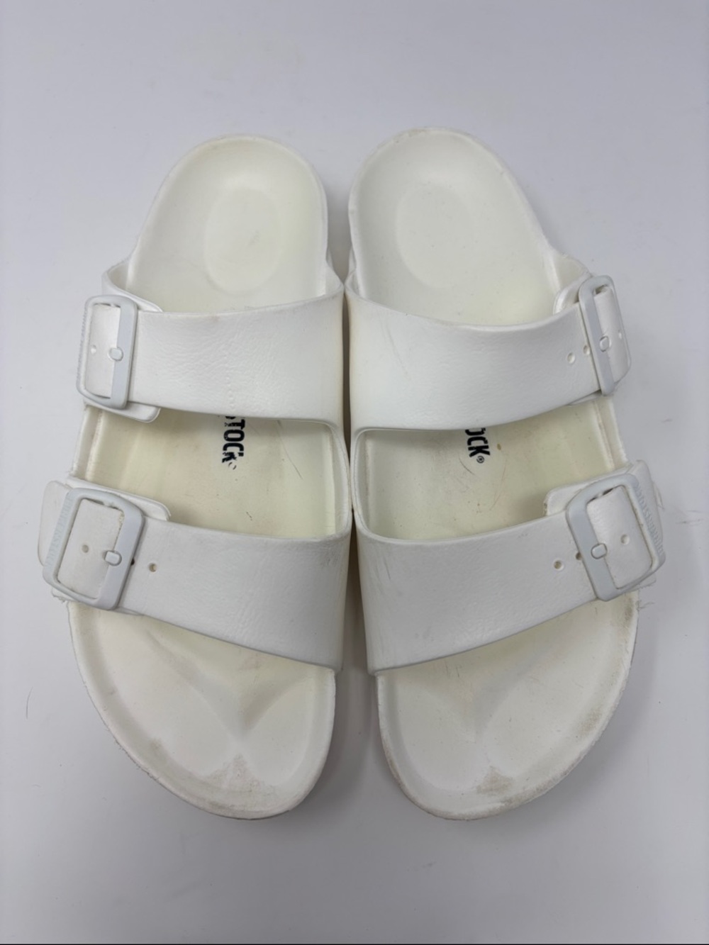 Birkenstock | 41 White Double-Band Adjustable Sandals